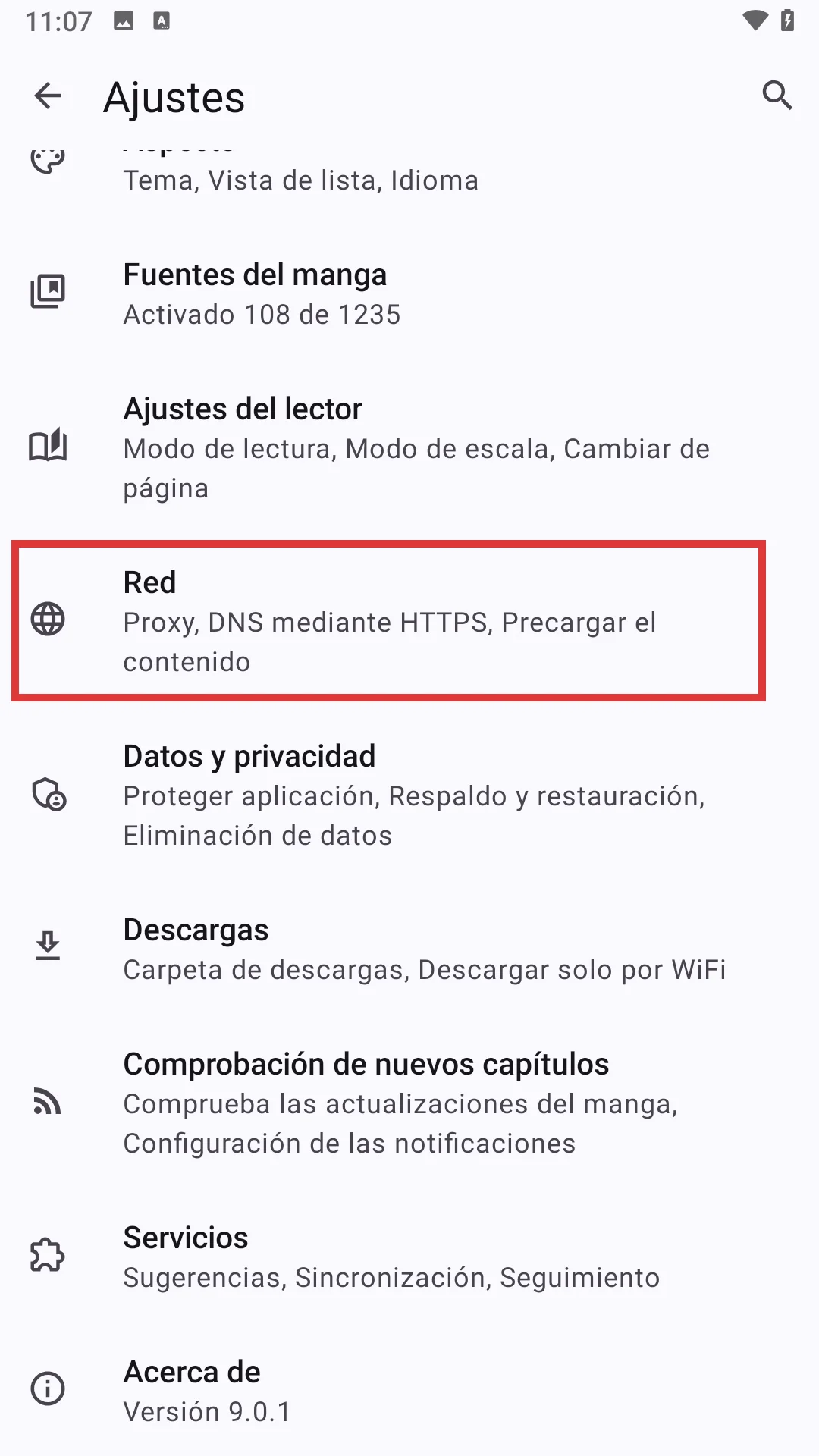 Paso 11 - Configuración de red Kotatsu
